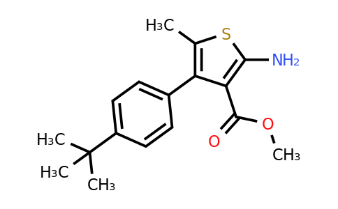350990-39-5 | Methyl 2-amino-4-(4-(tert-butyl)phenyl)-5-methylthiophene-3-carboxylate