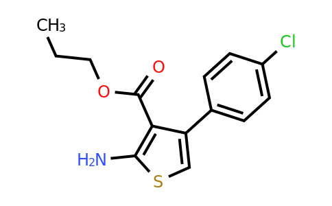 350997-20-5 | Propyl 2-amino-4-(4-chlorophenyl)thiophene-3-carboxylate