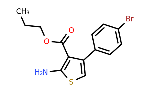 350997-21-6 | Propyl 2-amino-4-(4-bromophenyl)thiophene-3-carboxylate