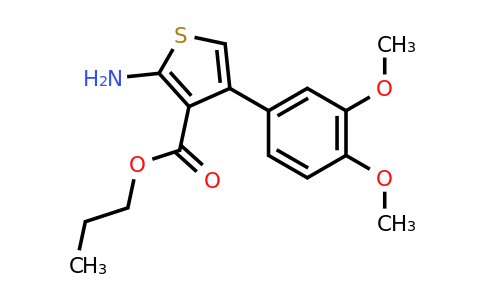 350997-24-9 | Propyl 2-amino-4-(3,4-dimethoxyphenyl)thiophene-3-carboxylate
