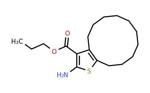 350997-37-4 | Propyl 2-amino-4,5,6,7,8,9,10,11,12,13-decahydrocyclododeca[b]thiophene-3-carboxylate