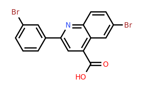 350998-36-6 | 6-Bromo-2-(3-bromophenyl)quinoline-4-carboxylic acid