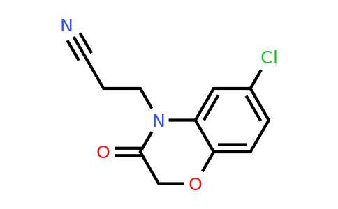 351003-20-8 | 3-(6-Chloro-3-oxo-2,3-dihydro-4H-benzo[b][1,4]oxazin-4-yl)propanenitrile