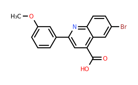 351329-64-1 | 6-Bromo-2-(3-methoxyphenyl)quinoline-4-carboxylic acid