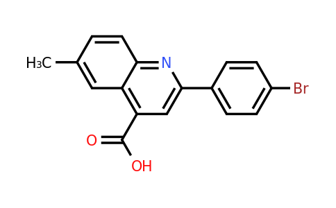 351332-55-3 | 2-(4-Bromophenyl)-6-methylquinoline-4-carboxylic acid