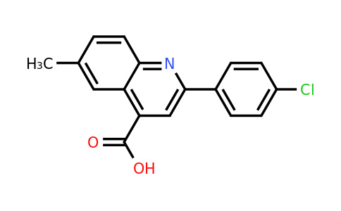 351332-56-4 | 2-(4-Chlorophenyl)-6-methylquinoline-4-carboxylic acid