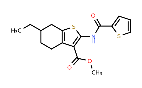 352679-71-1 | Methyl 6-ethyl-2-(thiophene-2-carboxamido)-4,5,6,7-tetrahydrobenzo[b]thiophene-3-carboxylate