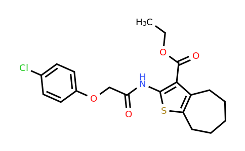 352687-89-9 | Ethyl 2-(2-(4-chlorophenoxy)acetamido)-5,6,7,8-tetrahydro-4H-cyclohepta[b]thiophene-3-carboxylate