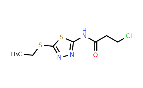 352688-67-6 | 3-Chloro-N-(5-(ethylthio)-1,3,4-thiadiazol-2-yl)propanamide