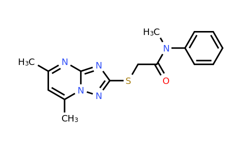 353508-37-9 | 2-((5,7-Dimethyl-[1,2,4]triazolo[1,5-a]pyrimidin-2-yl)thio)-N-methyl-N-phenylacetamide