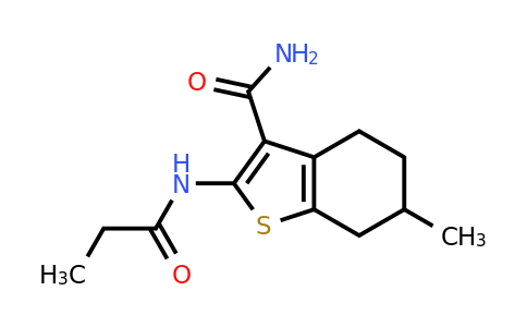 353788-74-6 | 6-Methyl-2-propionamido-4,5,6,7-tetrahydrobenzo[b]thiophene-3-carboxamide