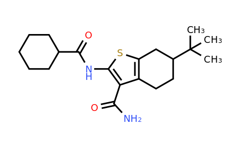 353788-95-1 | 6-(Tert-butyl)-2-(cyclohexanecarboxamido)-4,5,6,7-tetrahydrobenzo[b]thiophene-3-carboxamide