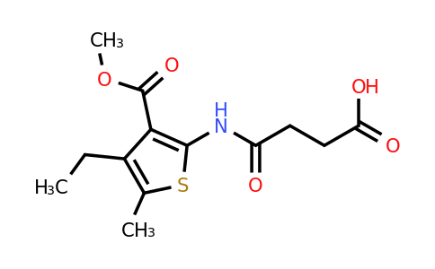 354547-58-3 | 4-((4-Ethyl-3-(methoxycarbonyl)-5-methylthiophen-2-yl)amino)-4-oxobutanoic acid