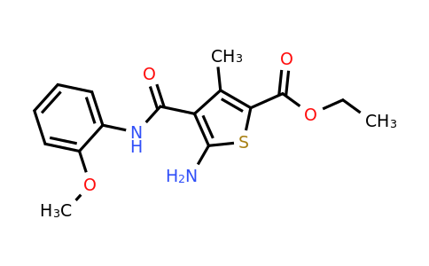 354561-74-3 | Ethyl 5-amino-4-((2-methoxyphenyl)carbamoyl)-3-methylthiophene-2-carboxylate