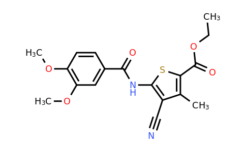 354994-86-8 | Ethyl 4-cyano-5-(3,4-dimethoxybenzamido)-3-methylthiophene-2-carboxylate
