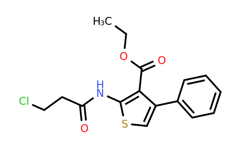 355003-70-2 | Ethyl 2-(3-chloropropanamido)-4-phenylthiophene-3-carboxylate