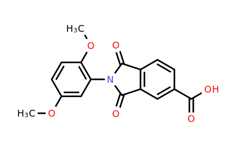356574-17-9 | 2-(2,5-Dimethoxyphenyl)-1,3-dioxoisoindoline-5-carboxylic acid