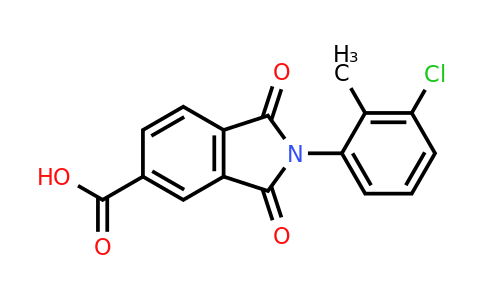 356576-29-9 | 2-(3-Chloro-2-methylphenyl)-1,3-dioxoisoindoline-5-carboxylic acid