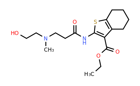 356586-73-7 | Ethyl 2-(3-((2-hydroxyethyl)(methyl)amino)propanamido)-4,5,6,7-tetrahydrobenzo[b]thiophene-3-carboxylate