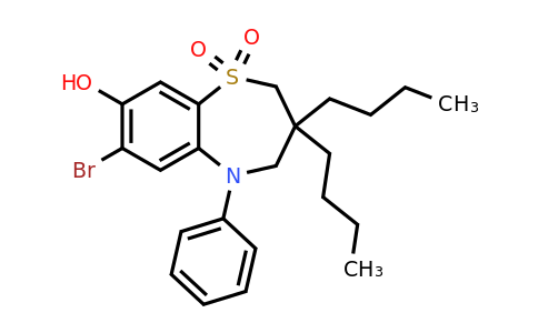 358376-04-2 | 7-Bromo-3,3-dibutyl-8-hydroxy-5-phenyl-2,3,4,5-tetrahydrobenzo[b][1,4]thiazepine 1,1-dioxide