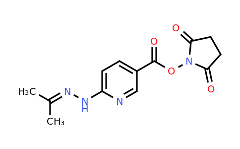 2,5-Dioxopyrrolidin-1-yl 6-(2-(propan-2-ylidene)hydrazinyl)nicotinate