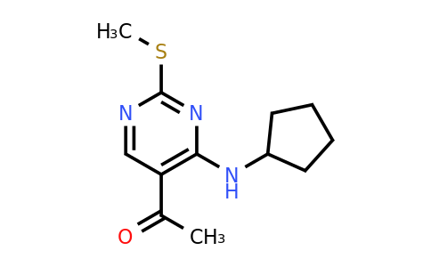 362656-11-9 | 1-[4-(cyclopentylamino)-2-(methylsulfanyl)pyrimidin-5-yl]ethan-1-one