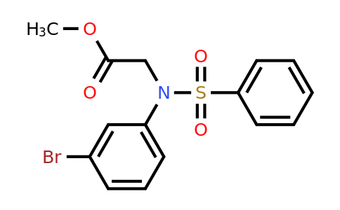 363182-55-2 | Methyl N-(3-bromophenyl)-N-(phenylsulfonyl)glycinate