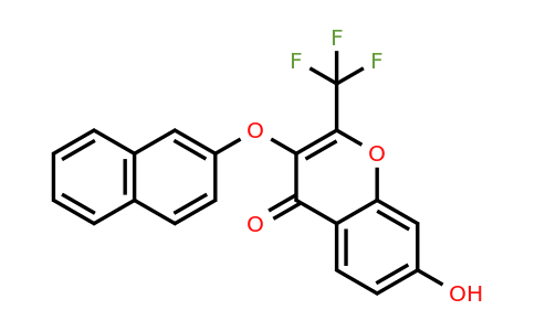 371128-42-6 | 7-Hydroxy-3-(naphthalen-2-yloxy)-2-(trifluoromethyl)-4H-chromen-4-one