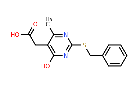 371140-82-8 | 2-(2-(Benzylthio)-4-hydroxy-6-methylpyrimidin-5-yl)acetic acid