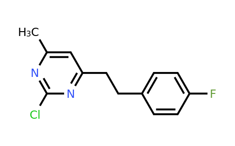 372183-70-5 | 2-Chloro-4-(4-fluorophenethyl)-6-methylpyrimidine