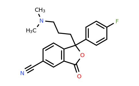 372941-54-3 | 1-(3-(Dimethylamino)propyl)-1-(4-fluorophenyl)-3-oxo-1,3-dihydroisobenzofuran-5-carbonitrile