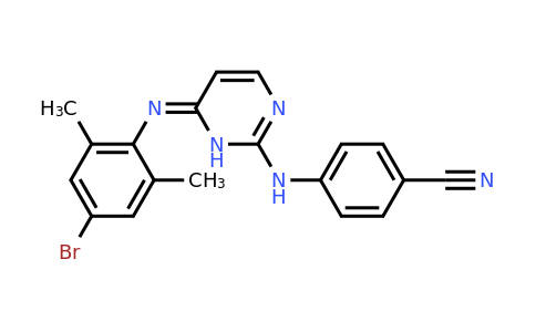 374067-85-3 | 4-((6-((4-Bromo-2,6-dimethylphenyl)imino)-1,6-dihydropyrimidin-2-yl)amino)benzonitrile