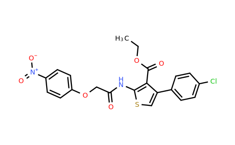 374598-53-5 | Ethyl 4-(4-chlorophenyl)-2-(2-(4-nitrophenoxy)acetamido)thiophene-3-carboxylate