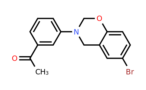 374911-94-1 | 1-(3-(6-Bromo-2H-benzo[e][1,3]oxazin-3(4H)-yl)phenyl)ethan-1-one