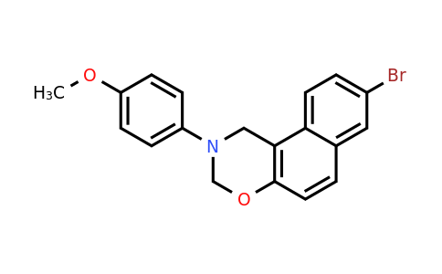 376374-34-4 | 8-Bromo-2-(4-methoxyphenyl)-2,3-dihydro-1H-naphtho[1,2-e][1,3]oxazine