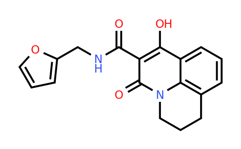 376377-64-9 | N-(furan-2-ylmethyl)-7-hydroxy-5-oxo-2,3-dihydro-1H,5H-pyrido[3,2,1-ij]quinoline-6-carboxamide