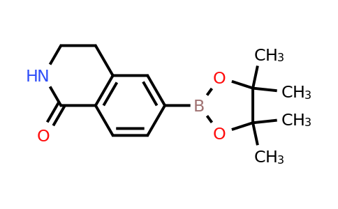 376584-30-4 | 6-(4,4,5,5-Tetramethyl-1,3,2-dioxaborolan-2-yl)-3,4-dihydroisoquinolin-1(2H)-one