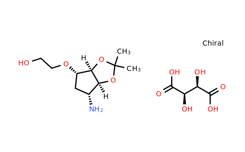 376608-65-0 | 2-(((3aR,4S,6R,6aS)-6-Amino-2,2-dimethyltetrahydro-3aH-cyclopenta[d][1,3]dioxol-4-yl)oxy)ethanol (2R,3R)-2,3-dihydroxysuccinate