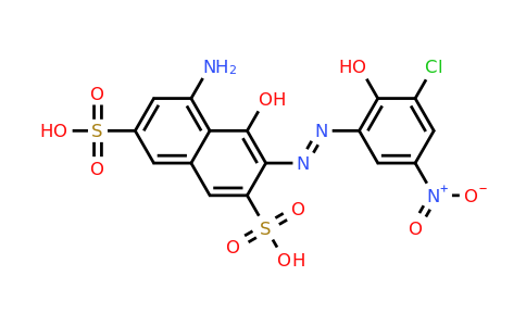 (E)-5-amino-3-((3-chloro-2-hydroxy-5-nitrophenyl)diazenyl)-4-hydroxynaphthalene-2,7-disulfonic acid