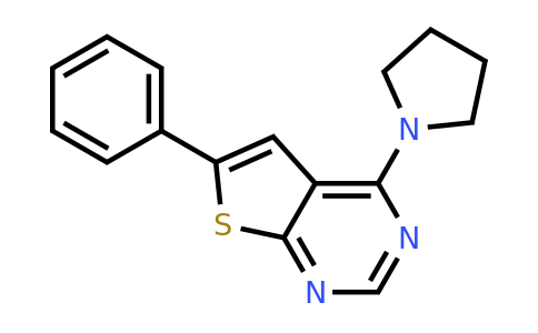 378196-88-4 | 6-Phenyl-4-(pyrrolidin-1-yl)thieno[2,3-d]pyrimidine