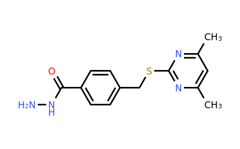 379254-44-1 | 4-{[(4,6-dimethylpyrimidin-2-yl)sulfanyl]methyl}benzohydrazide