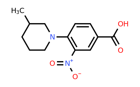 4-(3-Methylpiperidin-1-yl)-3-nitrobenzoic acid