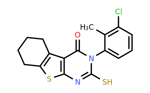 380335-51-3 | 3-(3-chloro-2-methylphenyl)-2-sulfanyl-5,6,7,8-tetrahydro[1]benzothieno[2,3-d]pyrimidin-4(3H)-one