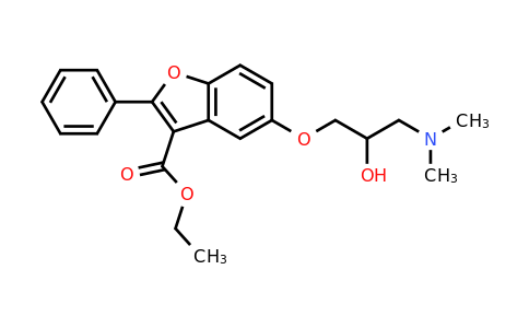 380341-26-4 | Ethyl 5-(3-(dimethylamino)-2-hydroxypropoxy)-2-phenylbenzofuran-3-carboxylate