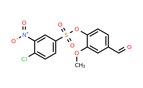 4-Formyl-2-methoxyphenyl 4-chloro-3-nitrobenzene-1-sulfonate