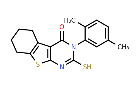 380436-86-2 | 3-(2,5-Dimethylphenyl)-2-mercapto-5,6,7,8-tetrahydrobenzo[4,5]thieno[2,3-d]pyrimidin-4(3h)-one