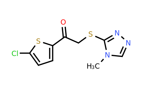 380550-33-4 | 1-(5-Chlorothiophen-2-yl)-2-((4-methyl-4h-1,2,4-triazol-3-yl)thio)ethan-1-one