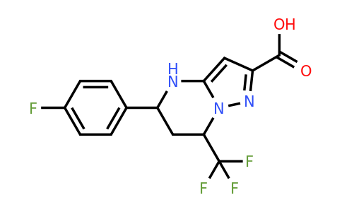 380559-15-9 | 5-(4-Fluorophenyl)-7-(trifluoromethyl)-4,5,6,7-tetrahydropyrazolo[1,5-a]pyrimidine-2-carboxylic acid