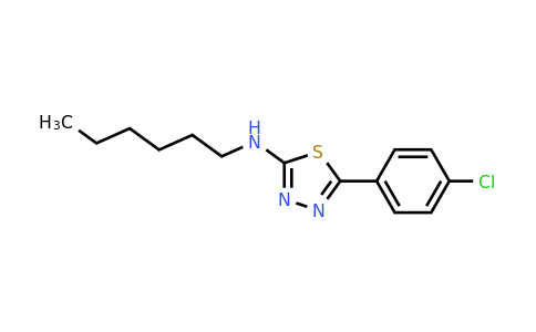 380573-84-2 | 5-(4-Chlorophenyl)-N-hexyl-1,3,4-thiadiazol-2-amine