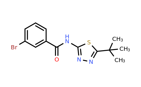 381169-31-9 | 3-Bromo-N-(5-(tert-butyl)-1,3,4-thiadiazol-2-yl)benzamide